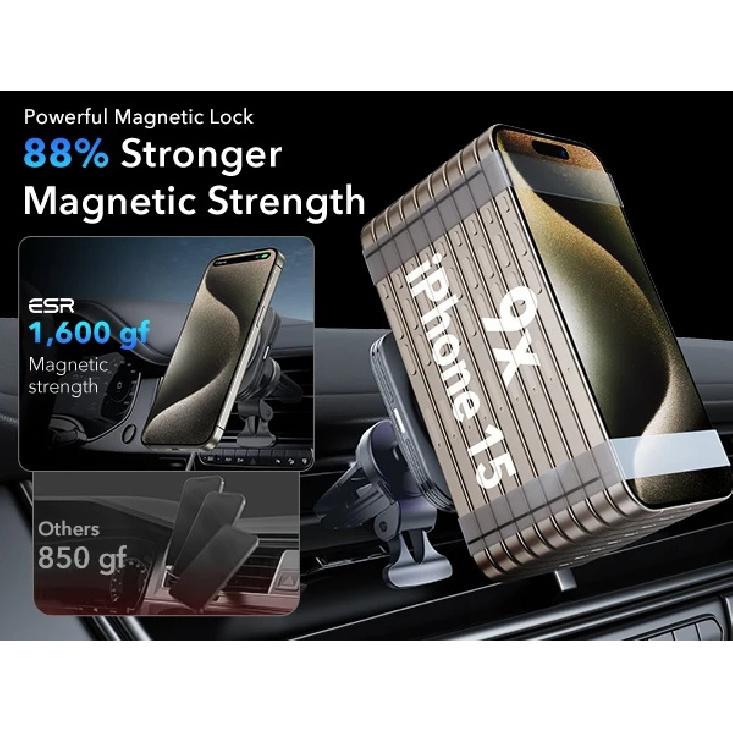 ESR for MagSafe Car Mount Charger 15W Dashboard Magnetic Wireless Car Charger for iPhone 17/16/15/14/13/12 Car Accessory