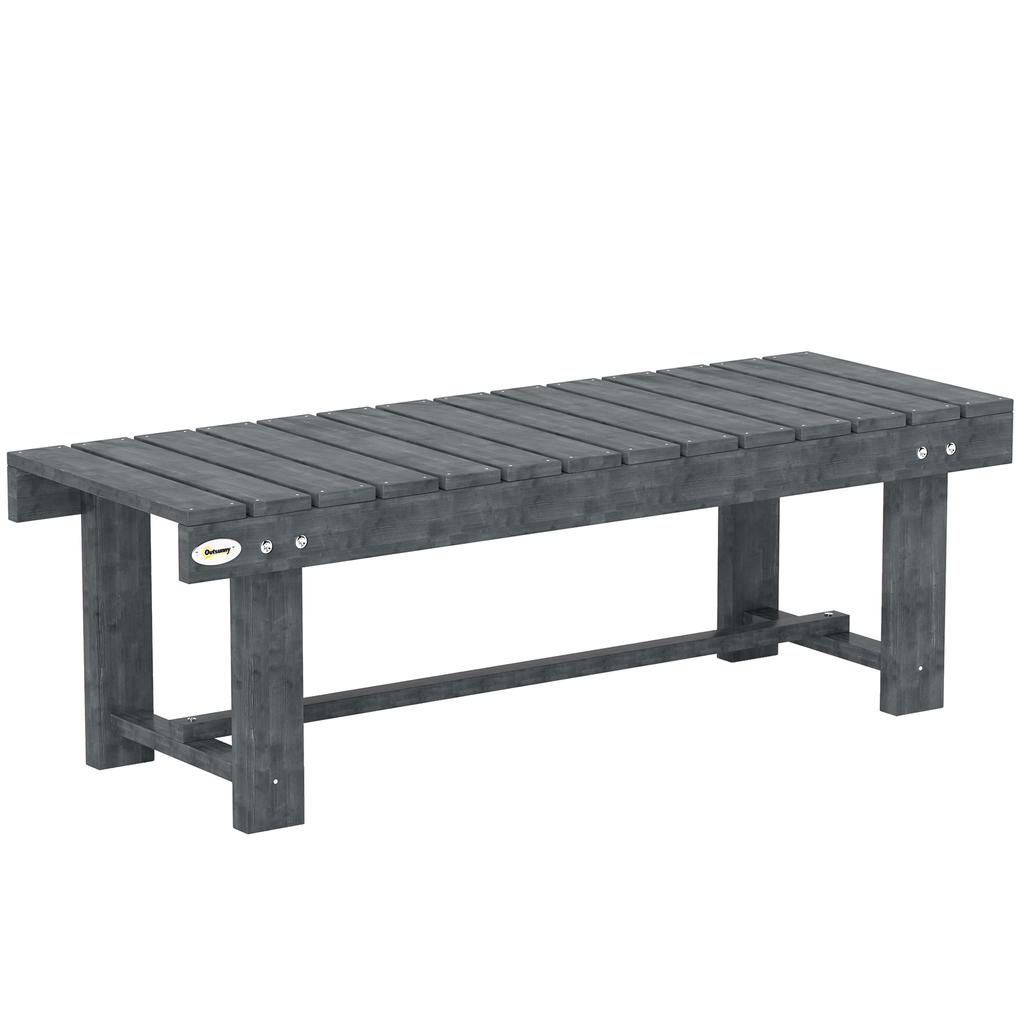 2-Persoons Houten Tuinbank, Grijs