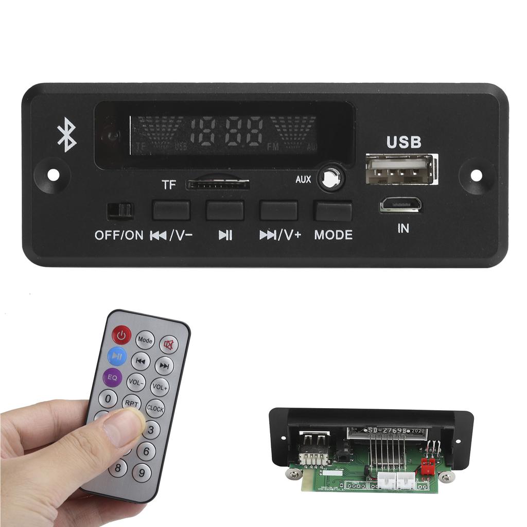 02CABT Decoding Board Universal WAV Decoding Module MP3 Decoder Board with Bluetooth Call