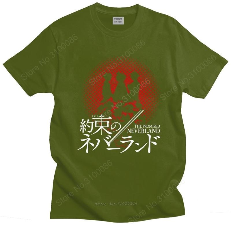 Fashion The Promised Neverland Tshirt Unisex Short Sleeve Yakusoku No Neverland Tee Tops Anime Unisexga T Shirt Cotton Tshirt Merch