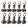 10pcs T Turn Fishing Connectors Mental Fishing Rolling Swivel Triple Swivel  Cross Line Fishing