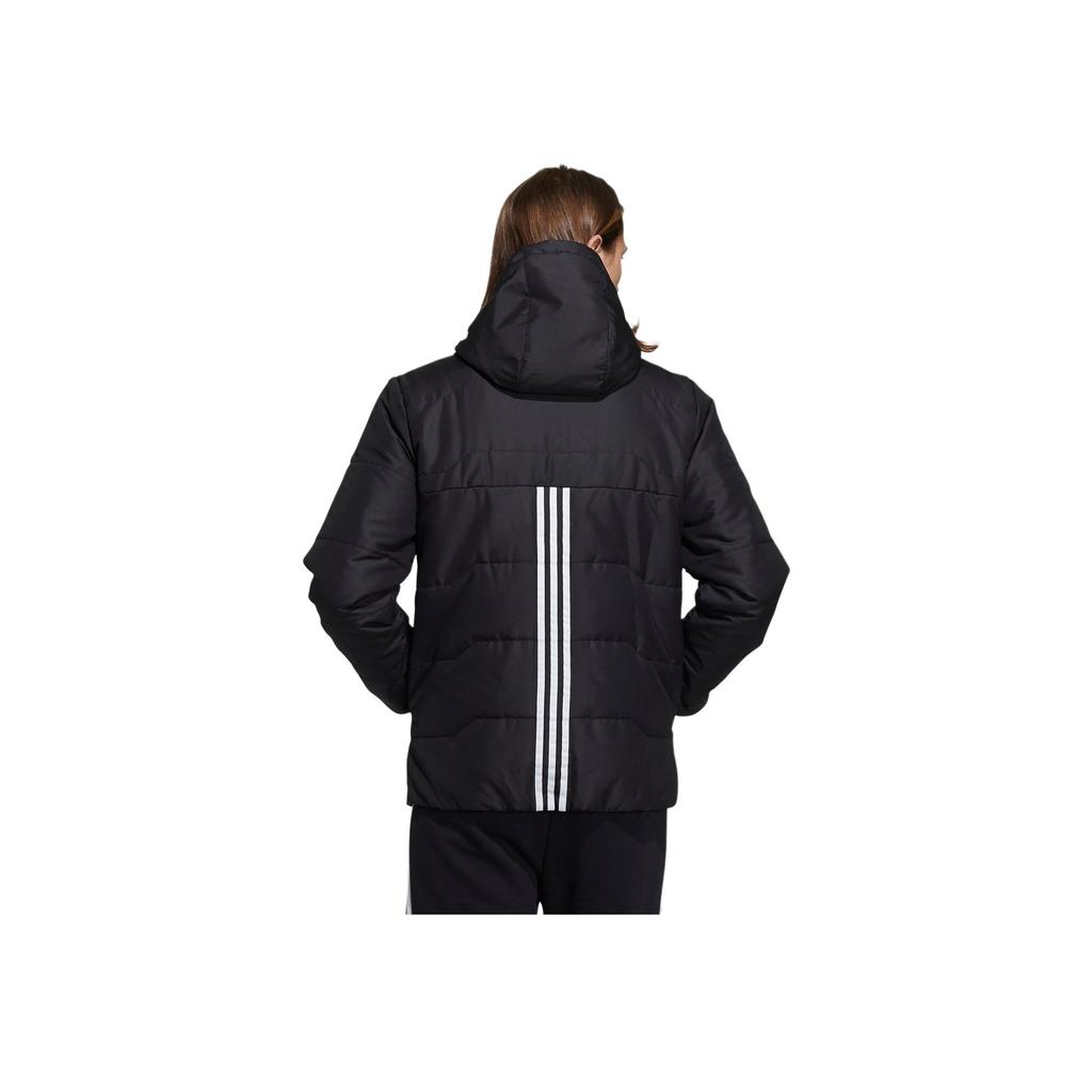 Adidas Neo Essentials Regular Fit Water Repellent Hooded Puffer Jacket Men Black H45236