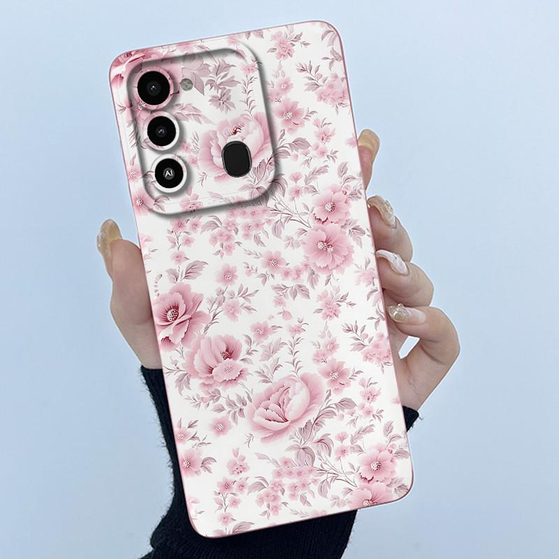 For Tecno Spark 8C Phone Case KG5k KG5j Cute Panda Girls Cats Liquid Silicone Back Cover For Tecno Spark Go 2022 Spark8C Funda