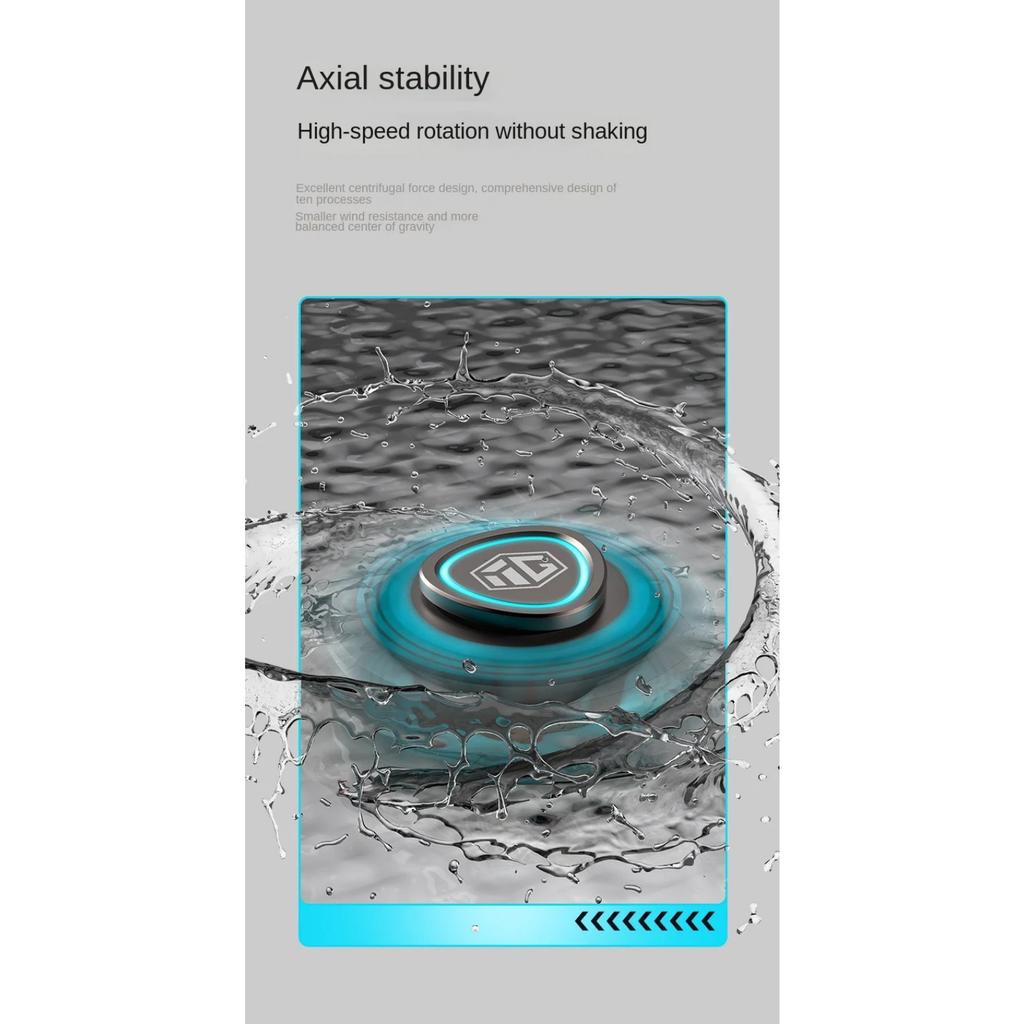 Luminous Fingertip Gyro Set EDC Fidget Toys Metal Hand Spinner Children Male Stress Relief