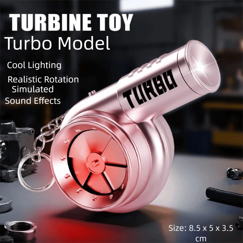 Car Keyring Turbocharging Pendant Light Torch Simulation Turbo Toys Turbo Key Chain  Kids Toy