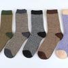 5 Pairs of Men's Winter New Thickened Warm Ethnic Wind Rabbit Wool Socks