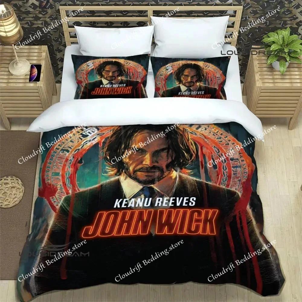 Movie John Wick printed Bedding Sets exquisite bed supplies set duvet cover bed comforter set bedding set luxury birthday gift02