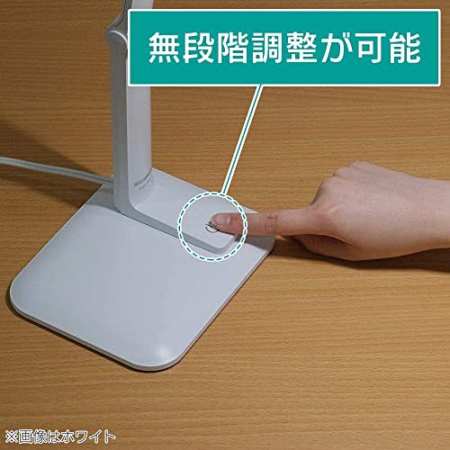[For Learning and Reading] Iris Ohyama Desk Light 2-way, Left and Right, Stepless Dimming, Adjustable Angle, with Glare Guard, High Color Rendering, E