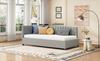 Upholstered Bed Sofa Bed 90*200 Multifunctional Bed with Slatted Frame Skin-Friendly Velvet Fabric Gray