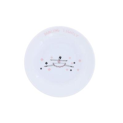 Farfurie mică pentru copii EAST table, ușoară 12cm, pentru fete TOTOY Balerina to-00403 Fabricat în Japonia, veselă pentru copii, drăguță, sigură pentru mașina de spălat vase,
