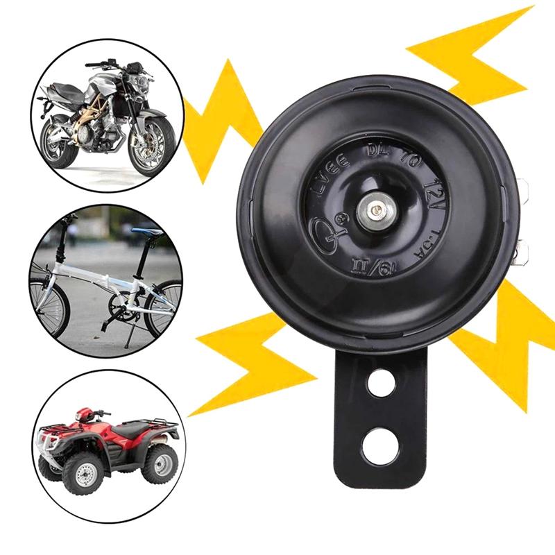 Precise Universal Waterproof Motorcycle Electric Horn 2PCS Loud 12V 1.5A 105Db Round Speaker Signal Horn Speakers