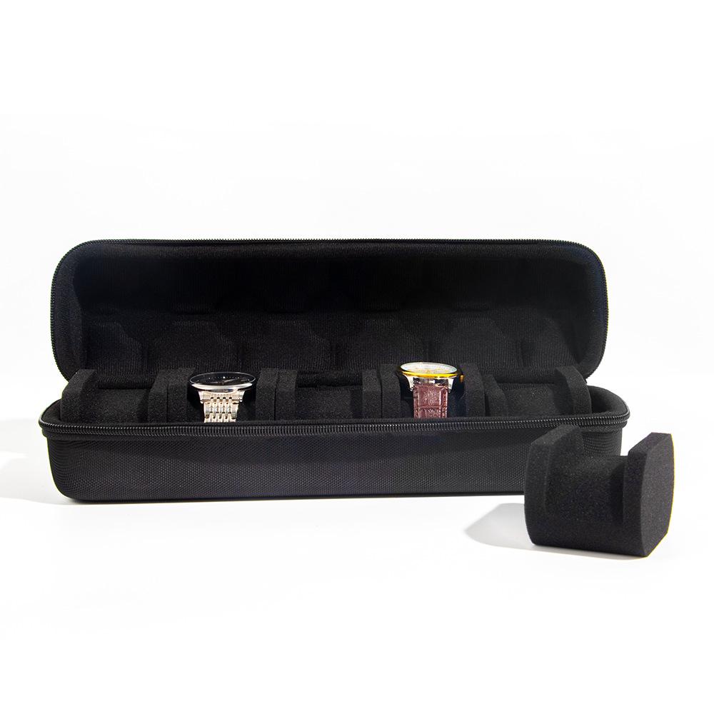 Eva Drop-Proof Hard Shell Watch Storage Bag Set, Fits Casio Watches - Includes 5 Portable Handbags with Sponge Lining