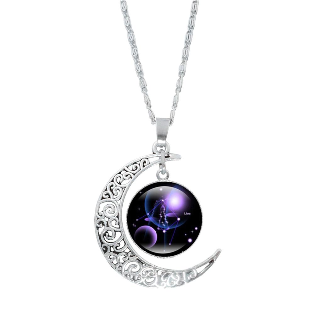 12 Constellation Moon Necklace GiftS for Mom Present for Women Her Girls