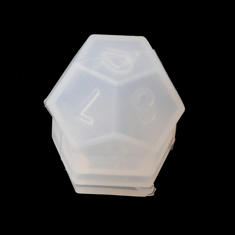 Various Shapes Dice Fillet Square for Triangle Dice Mold Crystal Epoxy Resin Mold Kit Dice Digital Game Silicone Mould A