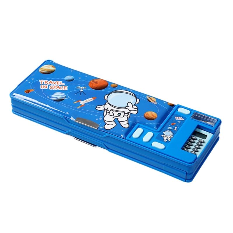 Multipurpose Pencil Box With Calculator Sharpener Large Capacity Pencil Case Cartoon Pen Holder For Student Boy Girl Kid