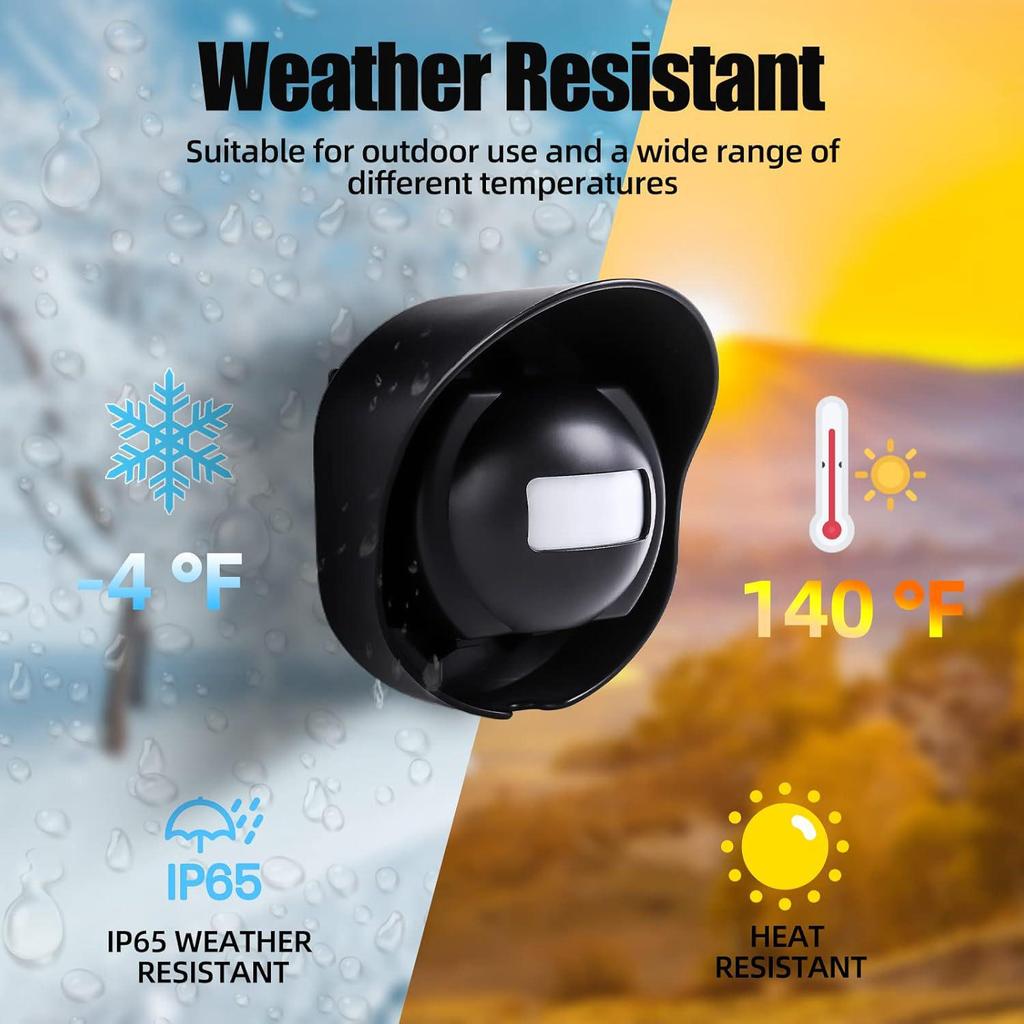 Wireless Waterproof Infrared Sensor Doorbell with Elderly Pager and FCC-ID Certified Home Driveway Alarm
