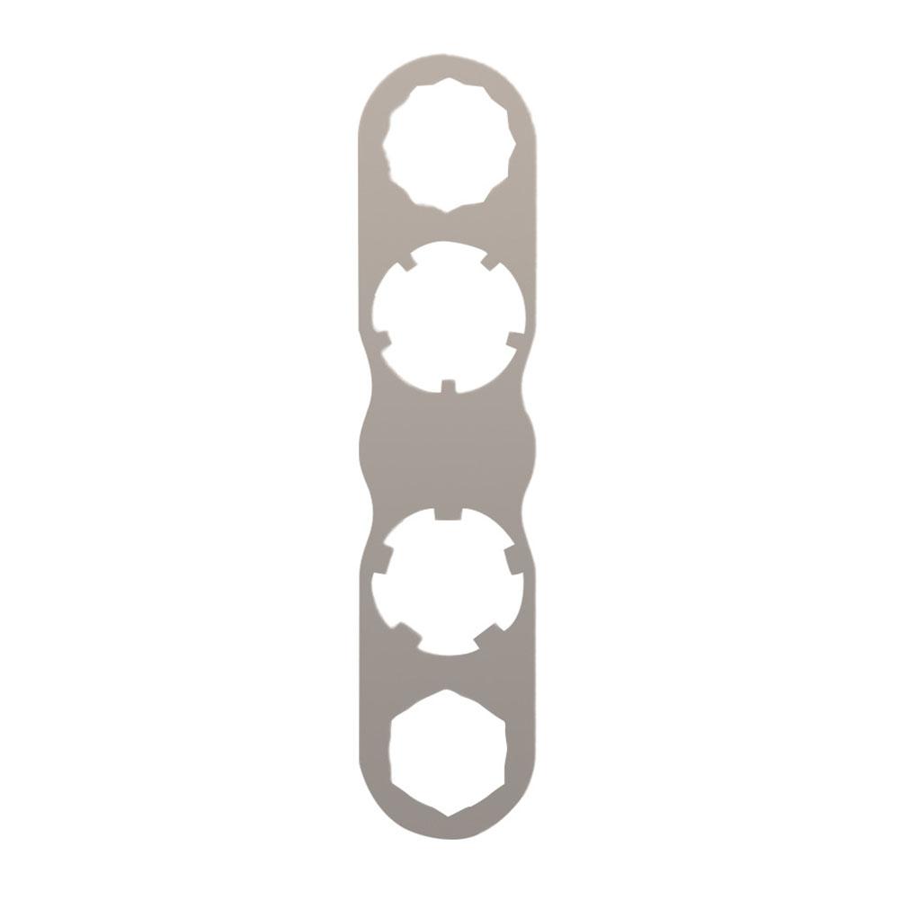 1pc Bicycle Pedal Wrench 13.3x3x0.3cm TC4 Alloy Lightweight Pedal Dismantling Spanner For LOOK For KEO Bike Pedal Repair Tools серебряный