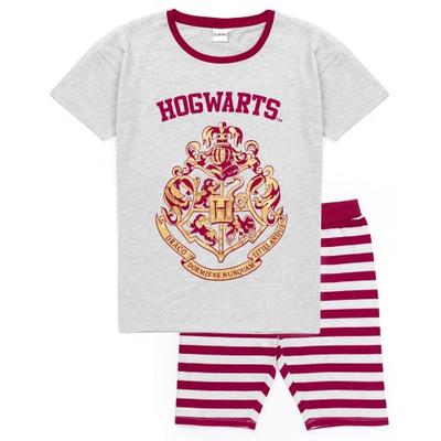 Womens/Ladies Hogwarts Crest Short Pajama Set