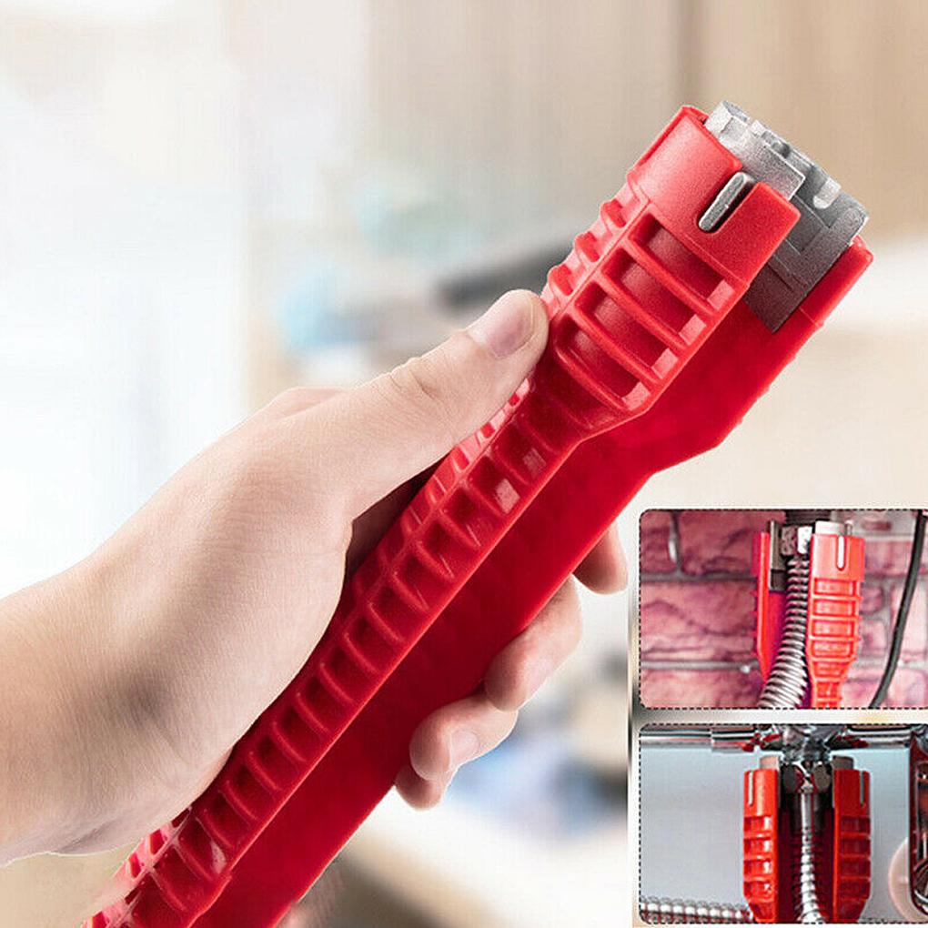 Flume Wrenches Kitchen Faucet Sink Plumbing Spanner Installer Toilet Bowl Basin Installation Metal Sleeve Key with Level