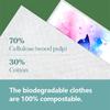 6PCS Cleaning Dishcloths Reusable Kitchen Dish Towels Watercolor Butterfly Pattern Dishcloth Absorbent Lint Free Cloth Washable Duster Rags Tea Towels
