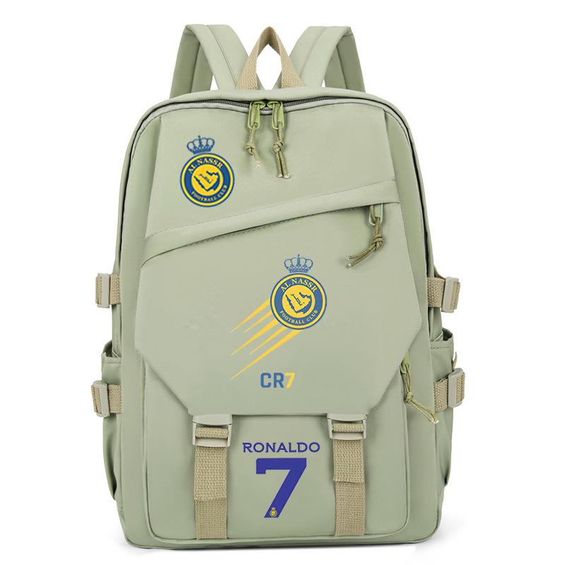 Football Player C Luo Peripheral Printing Trend Schoolbag Junior High School High School Students Large Capacity Spine Backpack