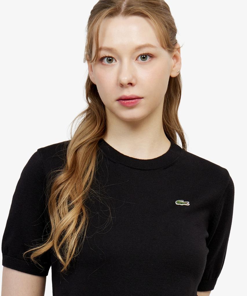 LACOSTE Women'S Basic Crew Neck Short Sleeve Sweater Af115E-56G 031