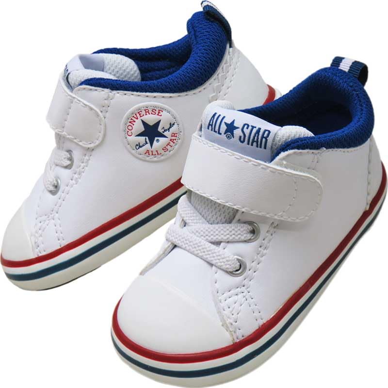 

Converse Мини All Star N Baby см V-1 Обувь, Белый/Темно-синий/Красный, 15.0
