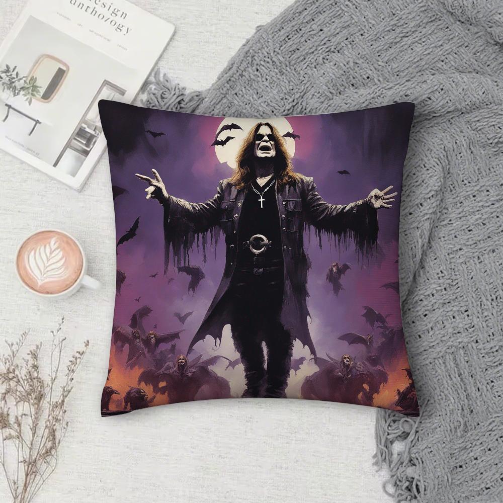 Ozzy Osbourne Retro Personality Pillow Case Cover Square Sofa With For Pattern Comfortable Cushionsuitable Of Room