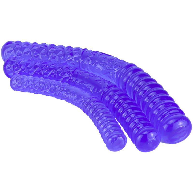 Blue Double-headed Gold Hoop for Women's Double-headed Dildo Oversized Thick and Long Dildo Anal Plug