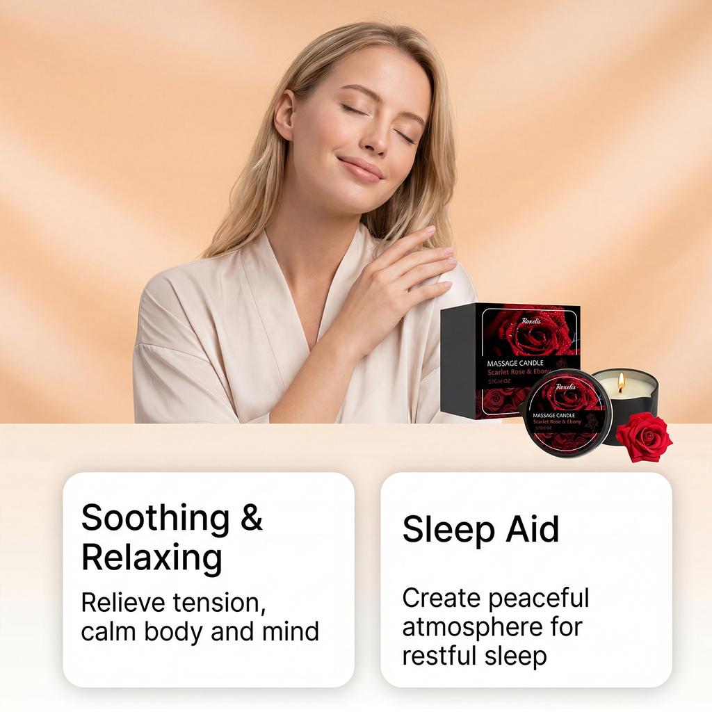 Rose Aromatherapy Oil 57g Home Bedroom Deodorizer Long-Lasting Romantic Valentine Gift Fragrance
