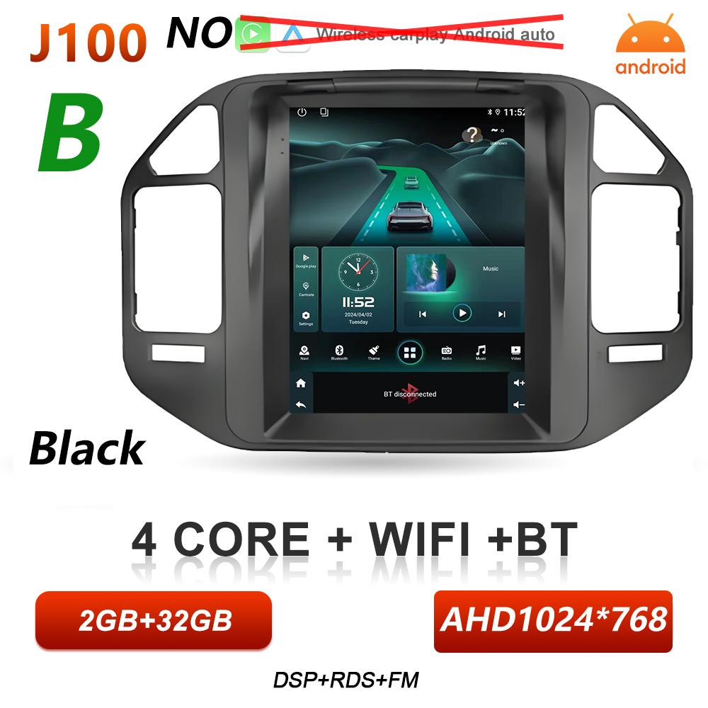 Android 16 Car Radio For Mitsubishi Pajero 3 V60 V68 V73 1999-2011 Multimedia GPS Navigation Carplay Auto BT Stereo DSP RSD Wifi