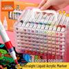 True Color Waterproof Acrylic Marker: Soft Tip, Non-Bleeding, Non-Toxic, for Kids' School Projects and Hand-Painted Creations