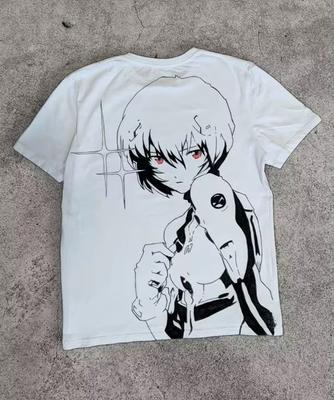 2026 New Neon Genesis Evangelion Rei Ayanami Printed Short Sleeve Tshirt Unisexs and Womens Tshirt Unisexs Top Sports Tshirt Tee