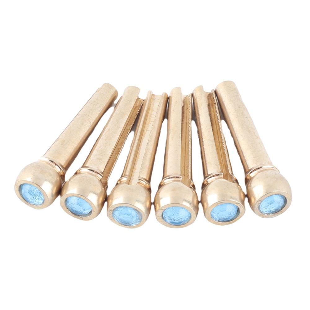 6PCS Metal Music Instrument Parts Fixed Cone Guitar Accessories Guitar Bridge Pins Guitar
