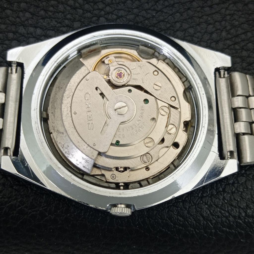 VINTAGE SEIKO 5 AUTOMATIC REFURBISHED JAPAN MENS ROMAN FIGURE WATCH a442634-1
