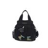 Bolso de Mezclilla Bordado Estampado Bolso Grande de Hombro Cruzado