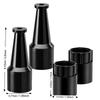 Pipe Boring Tool Adapter Set with Tapered Guide Tips and Threaded Couplers, 2 Sets for Guiding Water Pipe or Cable Through Soft Soil