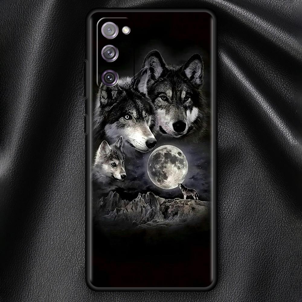 

Прохладный чехол Angry Wolf для Samsung Galaxy S21 Ultra S20 FE S10 Lite S9 Plus S8 S10e S7 A51 A12, мягкий чехол из ТПУ для мобильного телефона Samsung A12