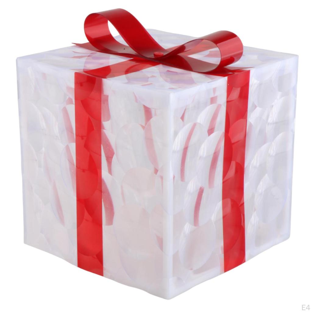 3 Lighted Gift Boxes for Holiday Decor, Indoor Outdoor Present Box Decorations