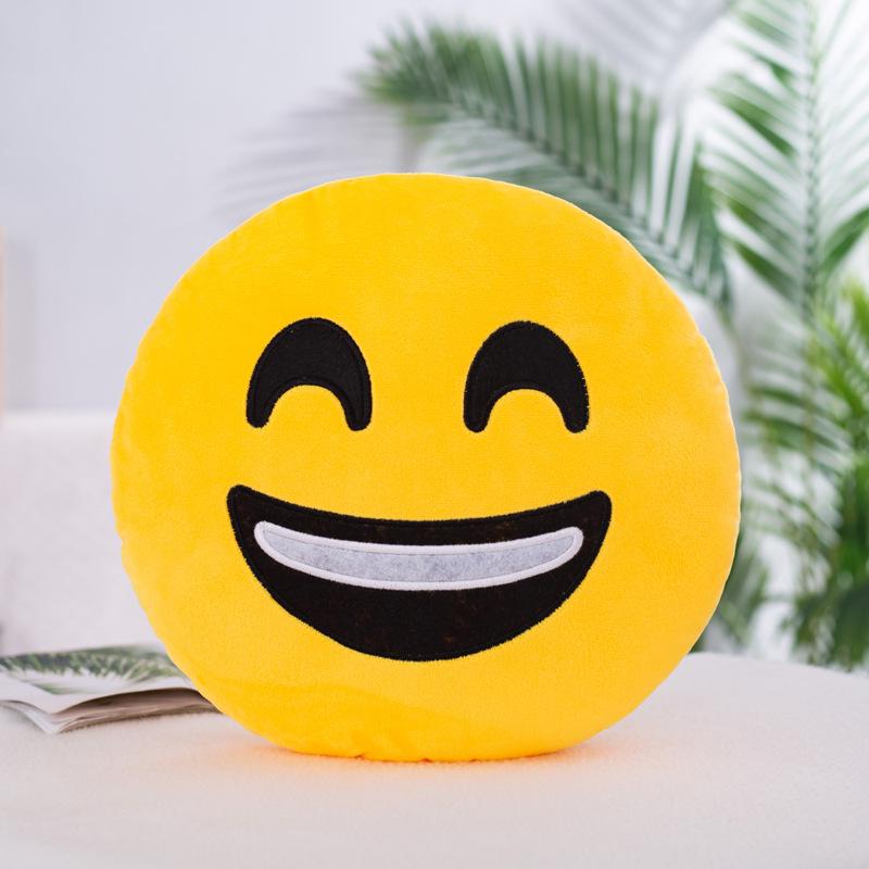 Plush Emoji Pillow: Versatile Hand Warmer & Toy Gift for Annual Meetings
