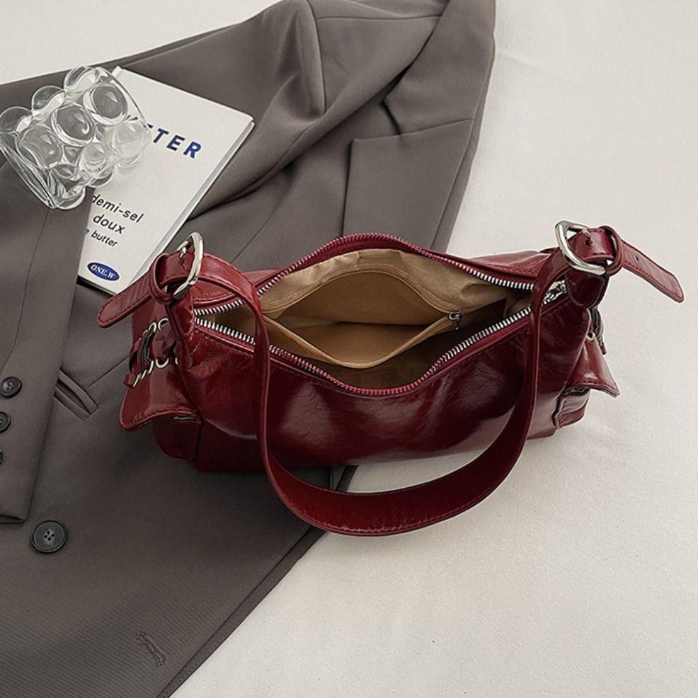 Portable Y2K Retro Shoulder Bag Bow Tie Cloth Armpit Bag Fashion Handbag Vintage Underarm Bag Shopping