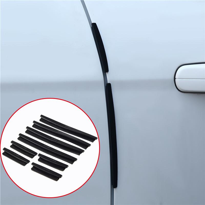 8pcs/set Car Door Side Edge Protector Strip Auto SUV Scrape Guard Bumper Handle Protective Cover Sticker Universal Auto Decal Interior Mirrors 6