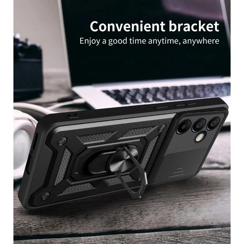 Camera Protect Case for Samsung S24 FE S24 Ultra S23 + S22 Plus Galaxy S21 FE S20 Plus Armor Hybrid Ring Cover