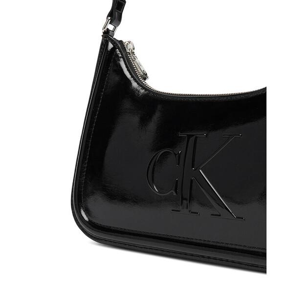 Calvin Klein Bold Ck Metallic Shoulder Bag