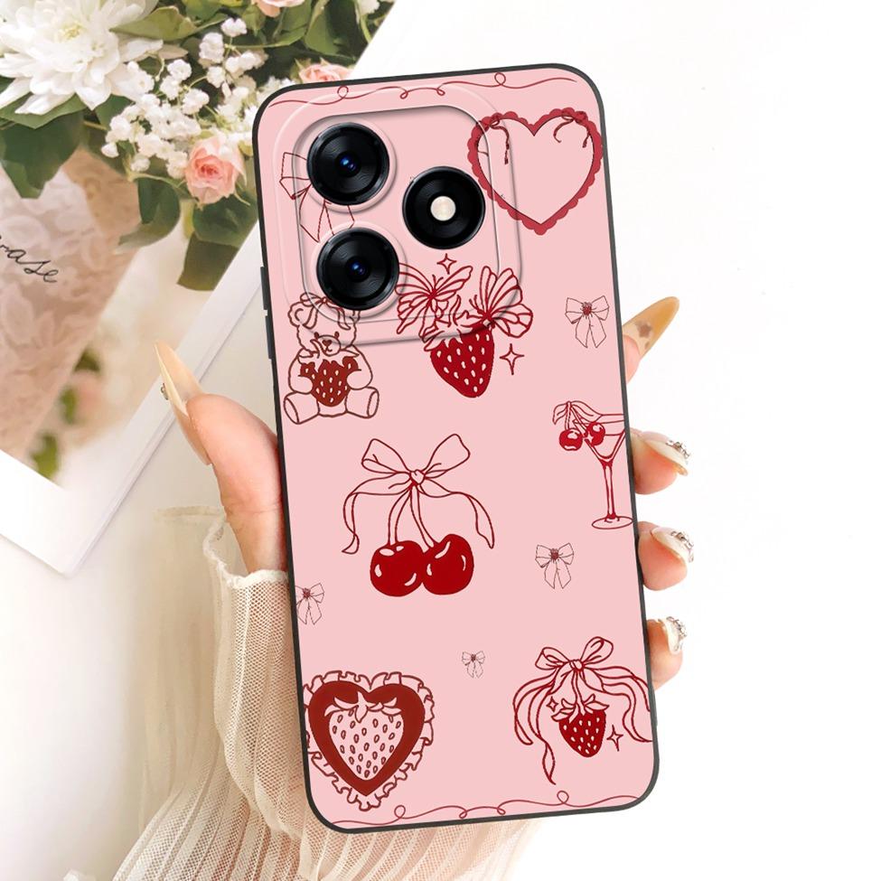 Case For Realme C51 RMX3830 Casing For Realme C53 RMX3760 Cover Silicone Luxury Fashion Cartoon Funny 2D Painted
