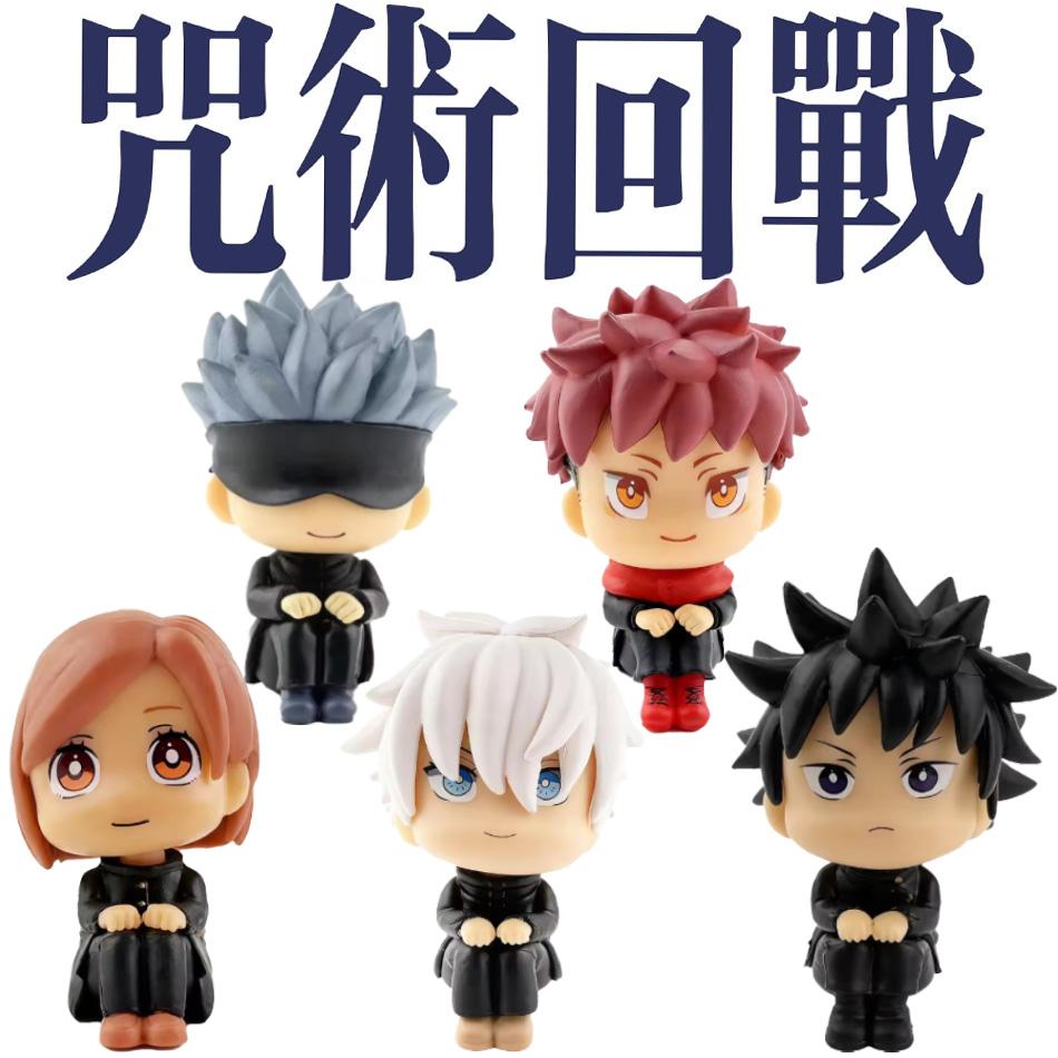 7-9Cm Jujutsu Kaisen Figure Anime Itadori Yuji Gojo Satori Fushiguro Megumi Kugisaki Kawaii Toy Car Decoration Pvc Model Gift