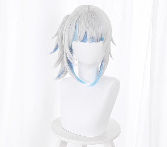 Anime 35cm paruka Hololive Gawr Gura Cosplay Paruka Hololive Cosplay Gawr Gura CatShark Paruka culík Syntetické vlasy odolné vůči teplu