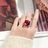 Autumn And Winter Jewelry Copper Bottom Gold-Plated Denier Blue Spinel Personalized Women'S Ring Main Stone 18 * 20