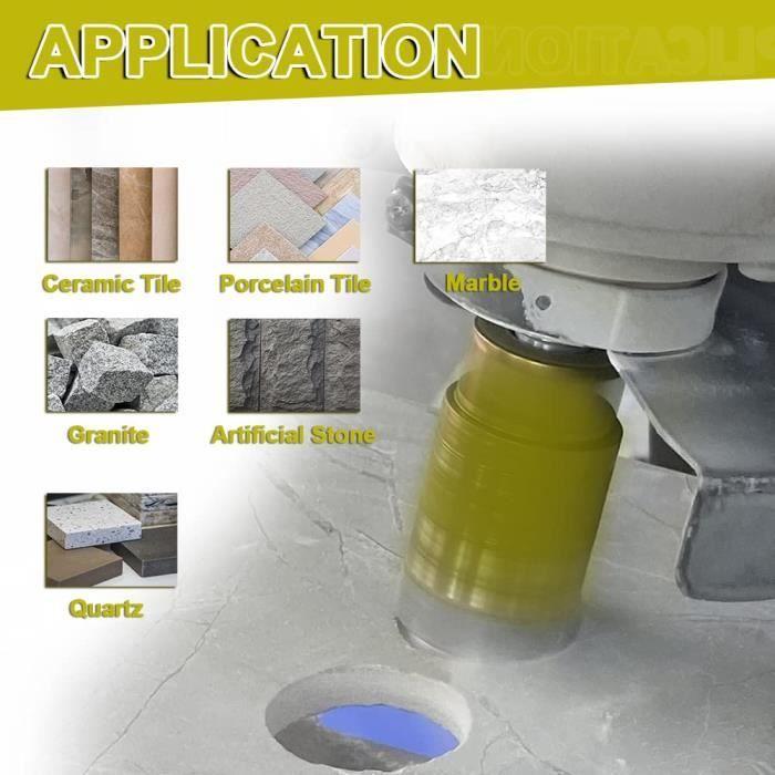 Diamond Drill Kit Tile Core Drill - 8pcs 2025355568mm20mm Diamond Cutter50mm Countersink Bitsadapter for Tile