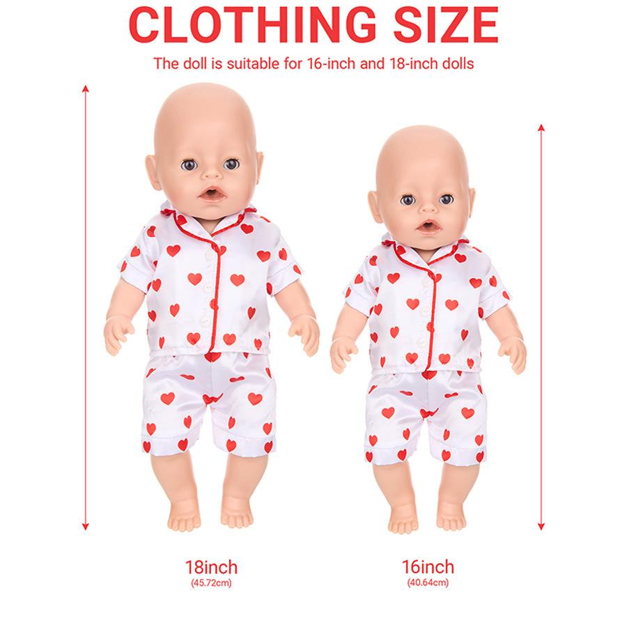 18-Inch American Girl Doll Pajamas 43CM Shaff Doll Cute Fruit Children's Pajamas